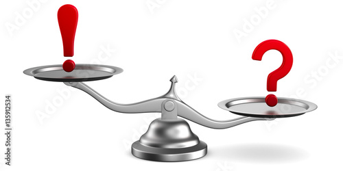 Scales on white background. Isolated 3D image