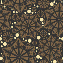 Abstract Black Brown Seamless Background