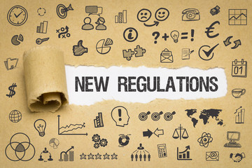 Canvas Print - New Regulations / Papier mit Symbole