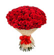 Flower bouquet of 100 red roses