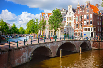 Wall Mural - canal in amsterdam