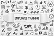 © magele-picture - Employee Training / weißes Papier mit Symbole