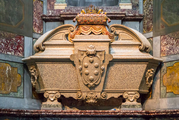 Sticker - sarcophagus of cosimo ii in medici chapel, florence, italy