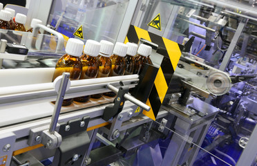 Automatic line for production of medicines