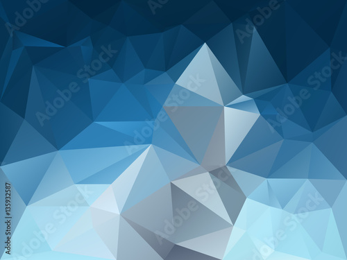 Vector Abstract Irregular Polygon Background With A Triangle