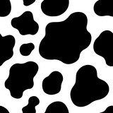 Fototapeta Konie - cow texture pattern repeated seamless brown and white lactic chocolate animal jungle print spot skin fur milk day