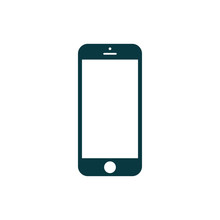 Phone Icon. Cellphone Pictogram In Trendy Flat Style Isolated On
