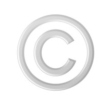 Silver Copyright Sign