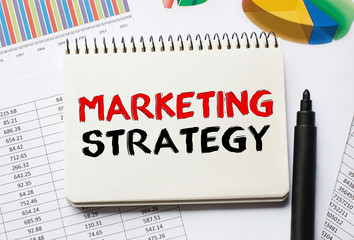 Poster - notebook with toolls and notes about marketing strategy