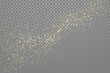 Wall Mural - Golden glitter abstract gold star dust vector