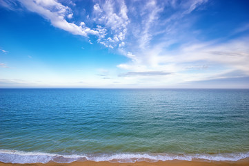 beautiful seascape panorama.