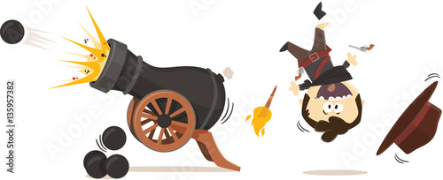 bandit cow-boy et canon