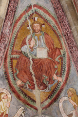  Cristo in gloria, benedicente; chiesa di S. Maria Assunta, Cembra