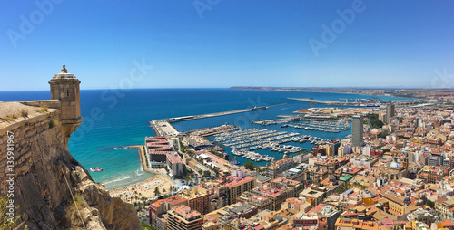 Castillo de Santa Bárbara, Alicante Fototapeta