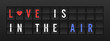 © Humdan - Love is in the Air Vector Illustration in Airport Flip Board