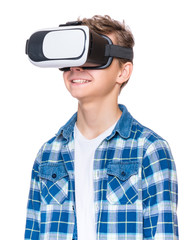 Sticker - Teen boy in VR glasses