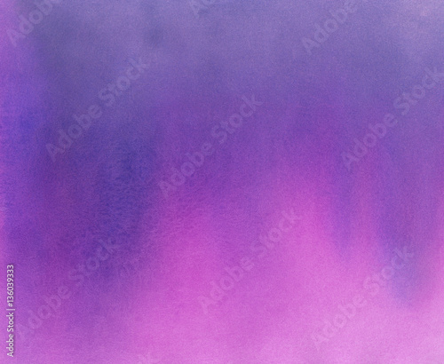Hand Painted Watercolor Background Violet And Pink Ombre