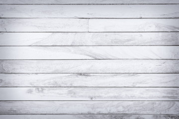 Canvas Print - White wood texture and background.