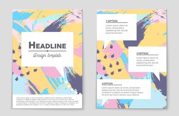  Abstract vector layout background set. For art template design, list, front page, mockup brochure theme style, banner, idea, cover, booklet, print, flyer, book, blank, card, ad, sign, sheet,, a4.
