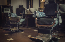 Professional Barber Shop Vintage Interior