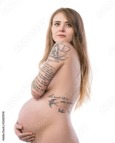 Sexy Pregnant Nude Art - Pregnant nude woman - Buy this stock photo and explore ...