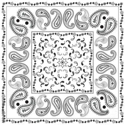 Illustrator Bandana Pattern Vector - mockup