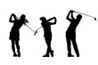 silhouettes golfers collection