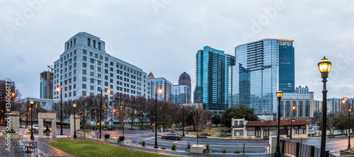 Plakat panorama śródmieścia Atlanta