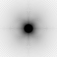 Poster - Radial thin lines burst element. Starburst, sunburst, flash shap