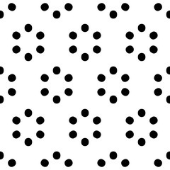 Poster - Repeatable polkadot pattern with structure of circles