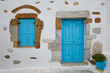 Door  and a window of an old building in Chora on Astypalea island.