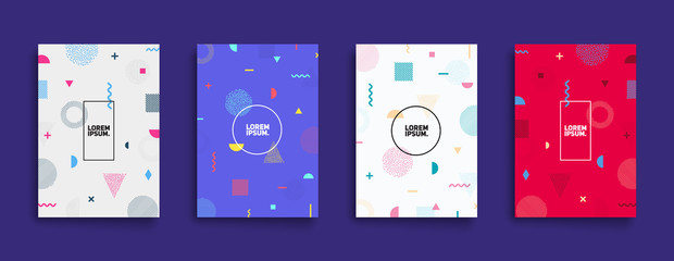 Poster - covers with minimal design. cool geometric backgrounds for your design. applicable for banners, plac