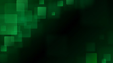 Green Abstract Background Of Blurry Squares