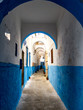 Blue-White alleyway in Medina of Larache