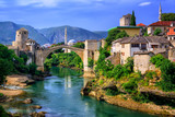 Fototapeta Fototapety z mostem - Old Bridge Stari Most in Mostar, Bosnia and Herzegovina