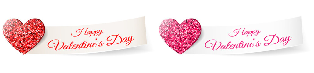 Wall Mural - valentines day glitter heart