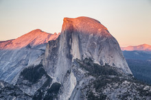 Half Dome At Sunset, Yosemite National Park, California, USA