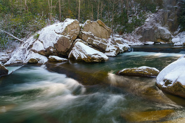 Wall Mural - Elk River Falls in Winter