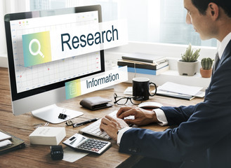 Sticker - Research Information Graph Search Concept