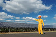 © weerajata - Engineer checking the solar panel