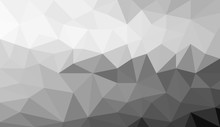 Gray White Polygonal Background