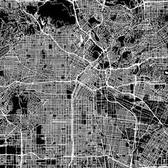 Wall Mural - Los Angeles Vector Map