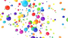 Colored Glossy Balls Background