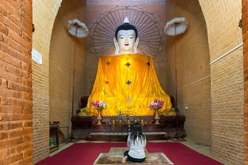 Painted and cloth covered Buddha