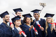 © Syda Productions - students or bachelors taking selfie by smartphone