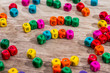 © RomanR - Word 'hot price' of the colored wooden cubes on wooden desk.