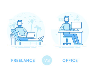 Poster - Freelance vs office