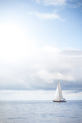 Sailboat in the sea