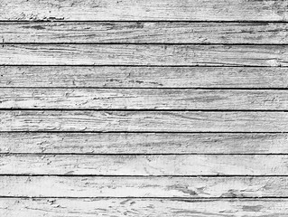 Wall Mural - Gray weathered plank with the cracked paint