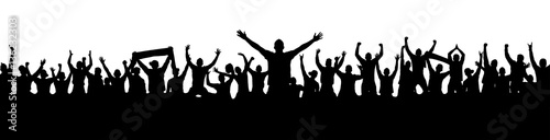 Fotomural Background with crowd people.